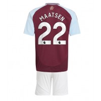 Aston Villa Ian Maatsen #22 Heimtrikotsatz Kinder 2024-25 Kurzarm (+ Kurze Hosen)